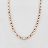 Cadena Veneciana 31.6 g / 65.5 cm / 1.3 mm Dos Oros Blanco Rosa 18K