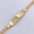 Pulso Chino 19.75gr / 23.2cm / 6.8mm Placa Rectangular Oro Amarillo +0 18K $