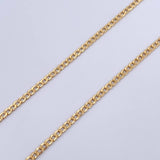 Cadena Cubana 3.45gr / 51.2cm / 2.3mm Oro Amarillo +0 18K &