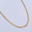 Cadena Escalera Plana 10gr / 54.4cm / 2.9mm Diamantada Tres Oros +3 18K $