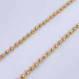 Cadena Militar 16gr / 49.6cm / 2.9mm Diamantado Oro Amarillo 18K $