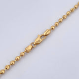 Cadena Militar 16gr / 49.6cm / 2.9mm Diamantado Oro Amarillo 18K $