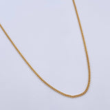Cadena Mini Cubana 3.85gr / 50.5cm / 1mm Oro Amarillo +0 18K $
