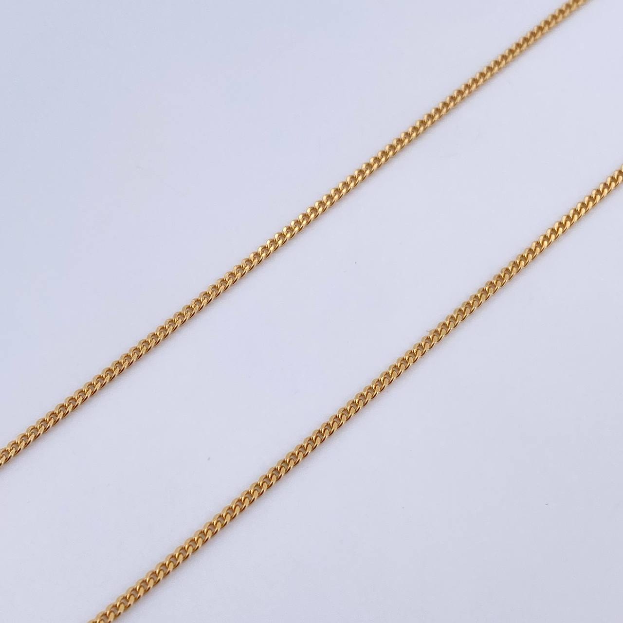 Cadena Mini Cubana 3.85gr / 50.5cm / 1mm Oro Amarillo +0 18K $