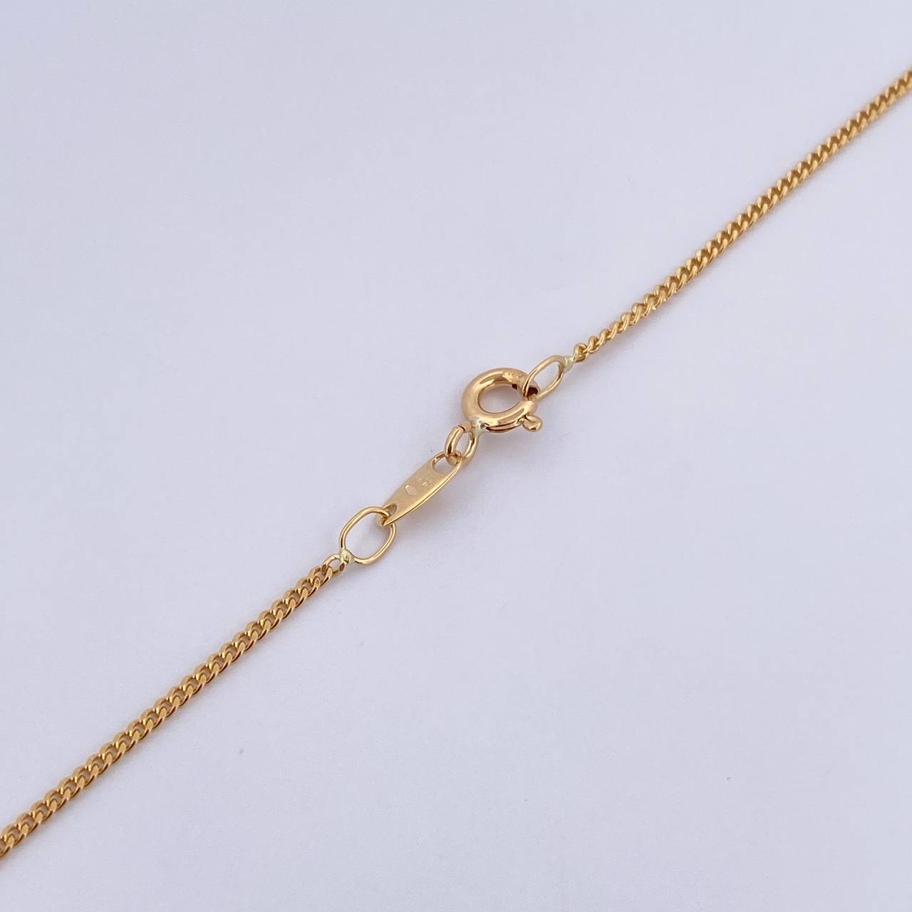 Cadena Mini Cubana 3.85gr / 50.5cm / 1mm Oro Amarillo +0 18K $