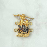 Herraje San Miguel Arcagel 7gr / 3cm-Circones Blancos Negros Oro Amarillo 18K