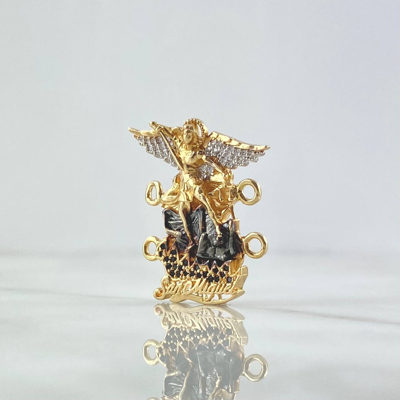 Herraje San Miguel Arcagel 7gr / 3cm-Circones Blancos Negros Oro Amarillo 18K