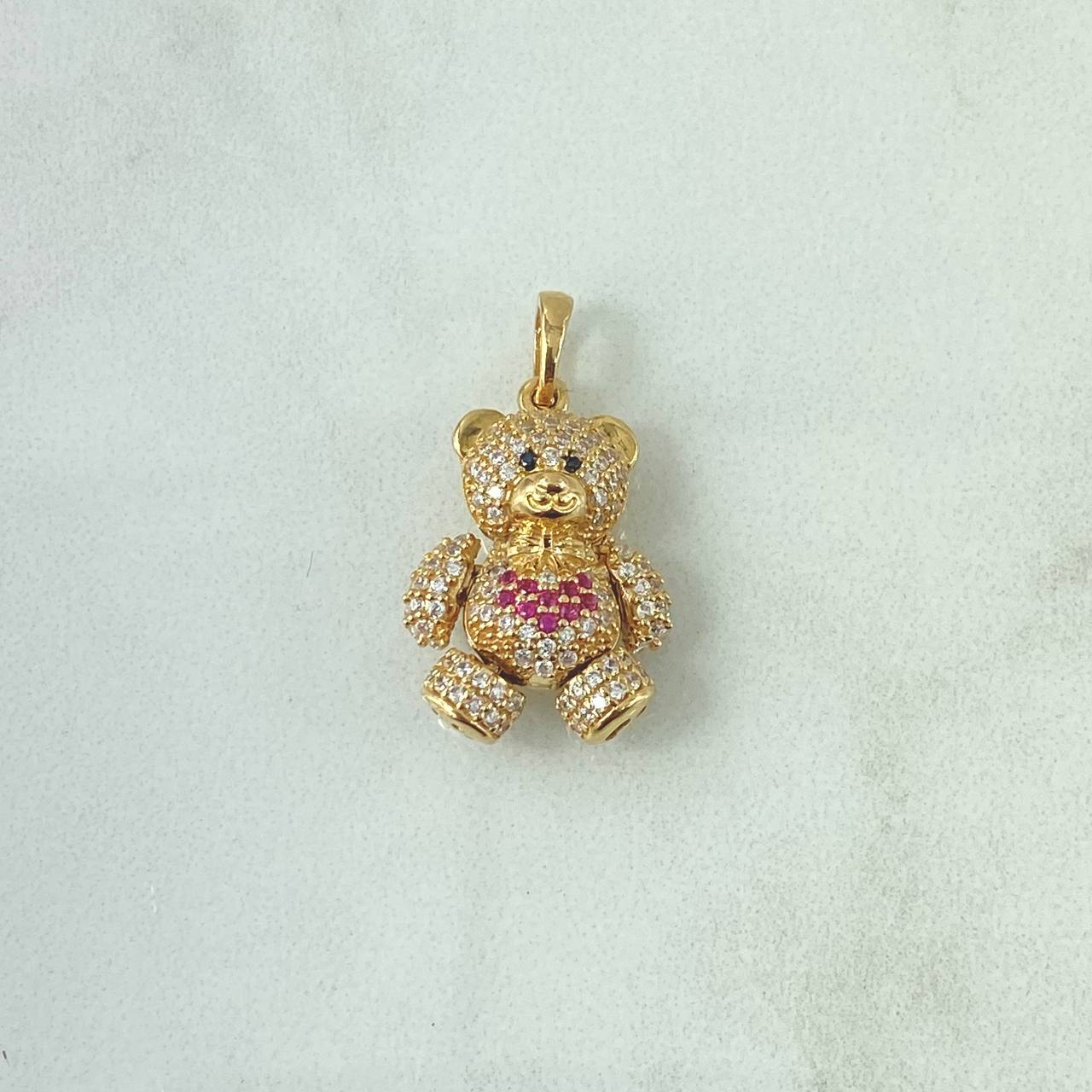 Dije Oso Articulado Corazón 4.55gr / 2.5cm / Oro 18K ©