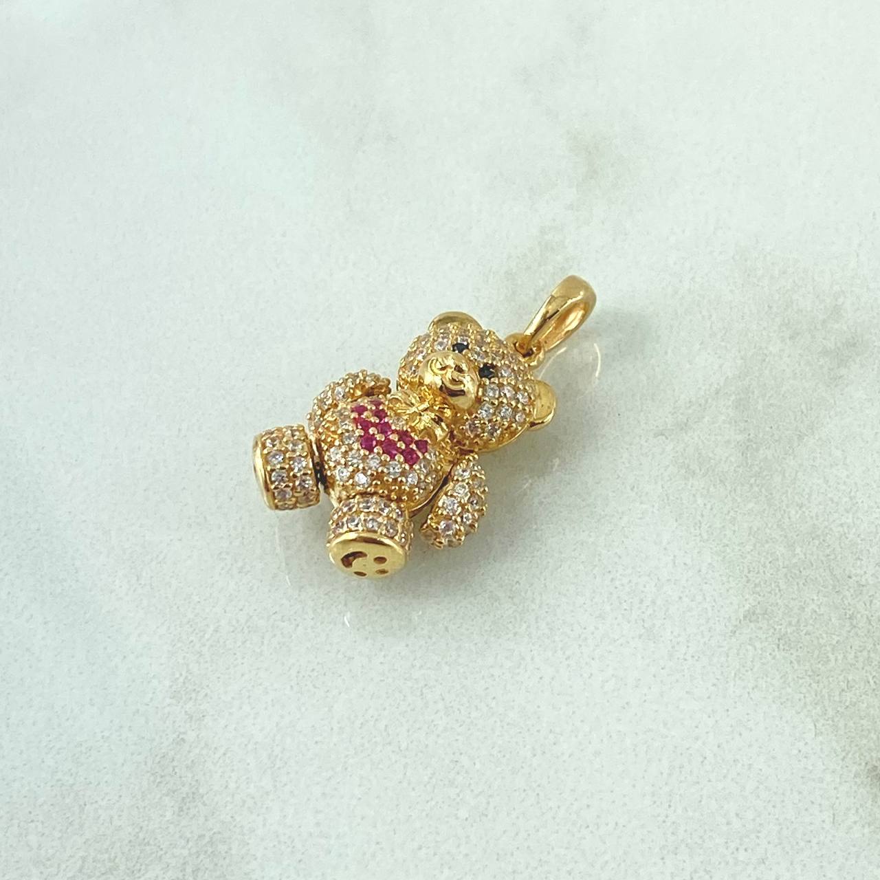 Oso Articulado 4.5gr / 2.5cm / Oro 18K *
