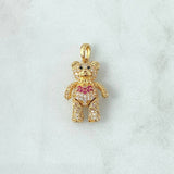 Dije Oso Articulado Corazon 4.15gr / 2.5cm / Oro Amarillo 18K ©