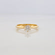 Anillo Solitario Diamante 24 Pts 1.2 g / T6 3/4 Oro Amarillo 18K