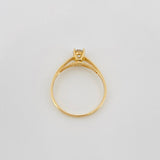 Anillo Solitario Diamante 25 Pts 1.35 g / T7 Oro Amarillo 18K