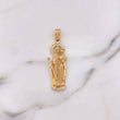 Dije Virgen Del Carmen 6.35gr / 4.6cm / Circones Blancos Oro Amarillo 18K #