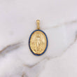 Dije Virgen Milagrosa 5.85gr / 3.9cm / Circones Azules Oro Amarillo 18K $