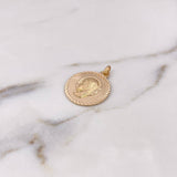 Dije Virgen Maria 3.9gr / 2.9cm / Oro Amarillo 18K $