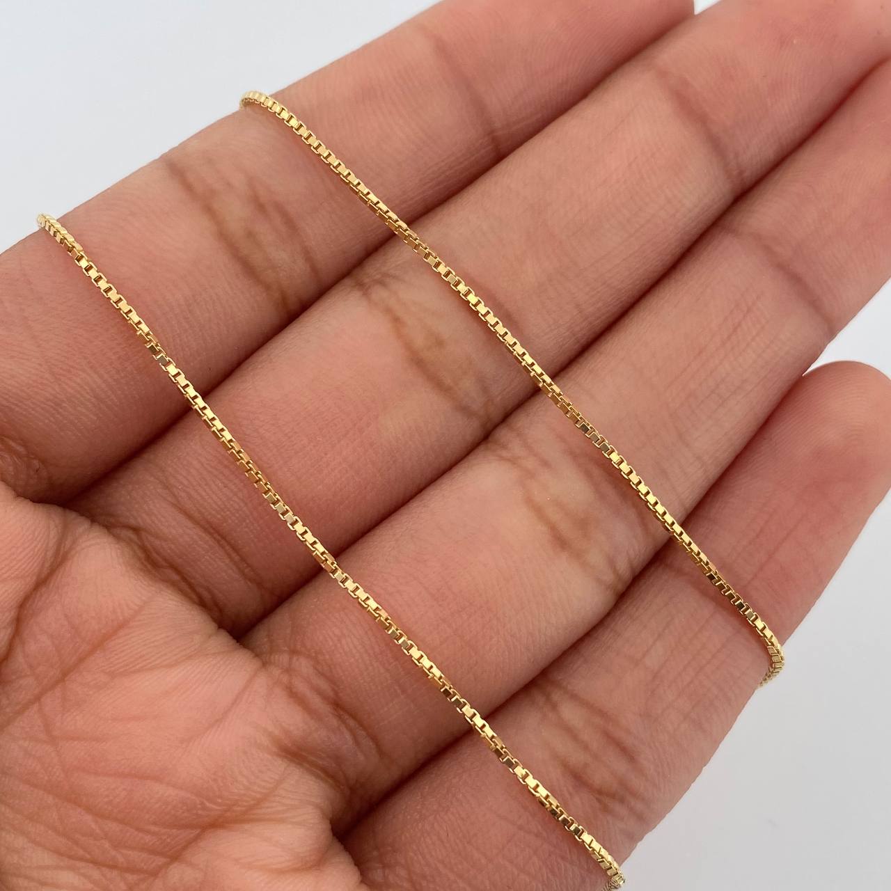 Cadena Veneciana 2.75gr / 45cm / 0.9mm Oro Amarillo +3 &