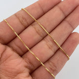 Cadena Veneciana 2.75gr / 45cm / 0.9mm Oro Amarillo +3 &