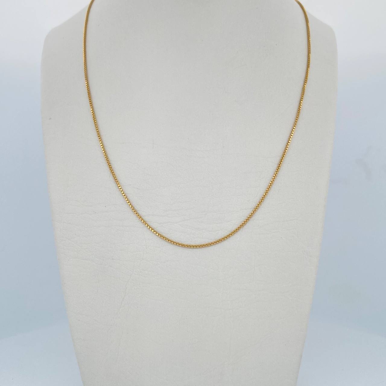 Cadena Veneciana 2.75gr / 45cm / 0.9mm Oro Amarillo +3 &