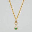 Set Lazo+ Silueta Pez Esmeralda 1.25gr / 50cm / 1.2mm Oro Amarillo 18K &