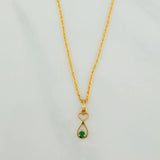 Set Lazo+ Silueta Pez Esmeralda 1.25gr / 50cm / 1.2mm Oro Amarillo 18K &