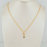 Set Lazo+ Silueta Pez Esmeralda 1.25gr / 50cm / 1.2mm Oro Amarillo 18K &
