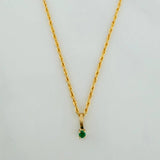 Set Lazo+ Redondo Esmeralda 1.05gr / 51cm / 1.2mm Oro Amarillo 18K
