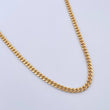 Cadena Cubana 8.8gr / 54.8cm / 3.4mm Oro Amarillo +0 18K $