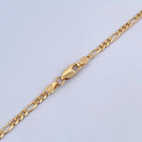 Cadena Figaro 11.55gr / 61.3cm / 2.4mm Oro Amarillo +0 18K $
