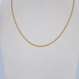 Cadena Franco 2gr / 45.2cm / 0.6mm Oro Amarillo +3 18K $