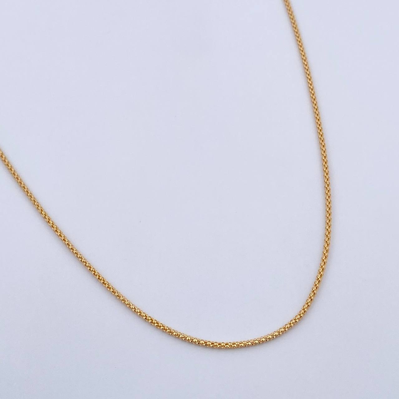 Cadena Cordon 1.8gr / 45.5cm / 1.05mm Oro Amarillo +3 18K $