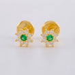 Topos Flor Ocho Petalos 0.6 g / 5 mm Oro Amarillo 18K
