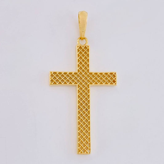 Dije Cruz Malla 2.35 g / 4 cm Oro Amarillo 18K