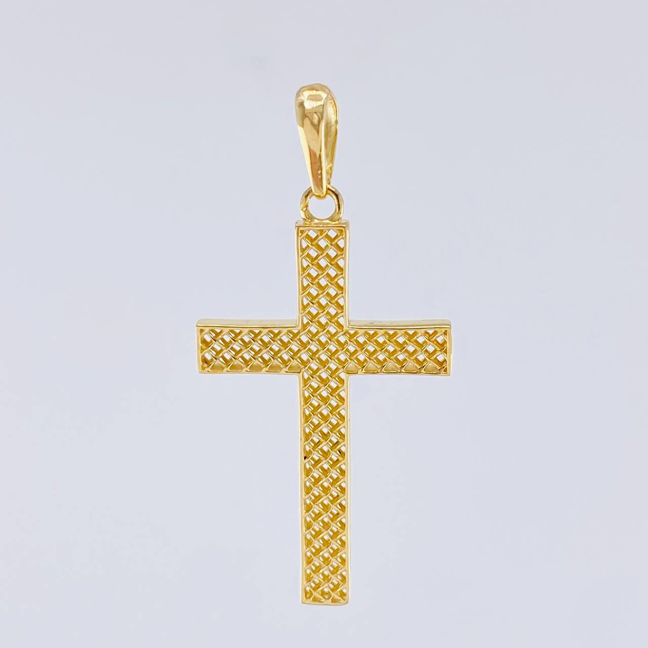 Dije Cruz Malla 2.35 g / 4 cm Oro Amarillo 18K