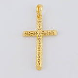 Dije Cruz Malla Latina 2.75 g / 4 cm Oro Amarillo 18K