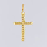 Dije Cruz Malla Latina 2.75 g / 4 cm Oro Amarillo 18K