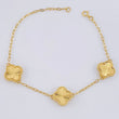 Pulso Trebol Aro Seguido 5.75 g / 19.5 cm / 1.8 mm Oro Amarillo 18K