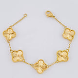 Pulso Trebol Aro Seguido 12.05 g / 17.5 cm / 1.65 mm Oro Amarillo 18K