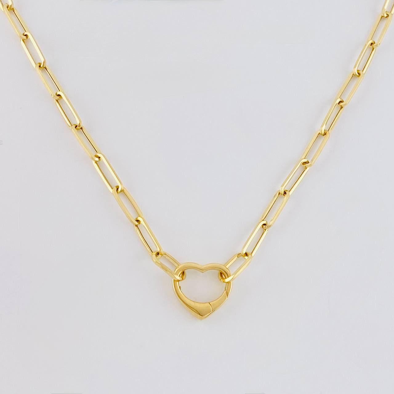 Cadena Cajón Corazón 4.15 g / 44,5 cm / 2,9 mm Oro Amarillo 18K +3 ©