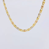 Cadena Plana Diamantada 4.95 g / 50 cm / 3.3 mm Tres Oros 18K