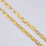 Cadena Plana Diamantada 4.95 g / 50 cm / 3.3 mm Tres Oros 18K