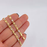 Cadena Plana Diamantada 4.95 g / 50 cm / 3.3 mm Tres Oros 18K