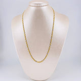 Cadena Plana Diamantada 4.95 g / 50 cm / 3.3 mm Tres Oros 18K