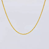 Cadena Lazo 3.7g / 50cm / 2.1mm Oro Amarillo 18K