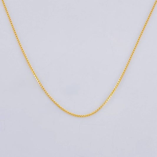 Cadena Venenciana 1.25 g / 50.4 cm / 0.06 mm Oro Amarillo 18K