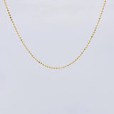 Cadena Militar Diamantada 3.1 g / 50 cm / 1.2 mm Oro Amarillo 18K