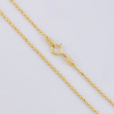 Cadena Militar Diamantada 3.1 g / 50.5 cm / 1.2 mm Oro Amarillo 18K