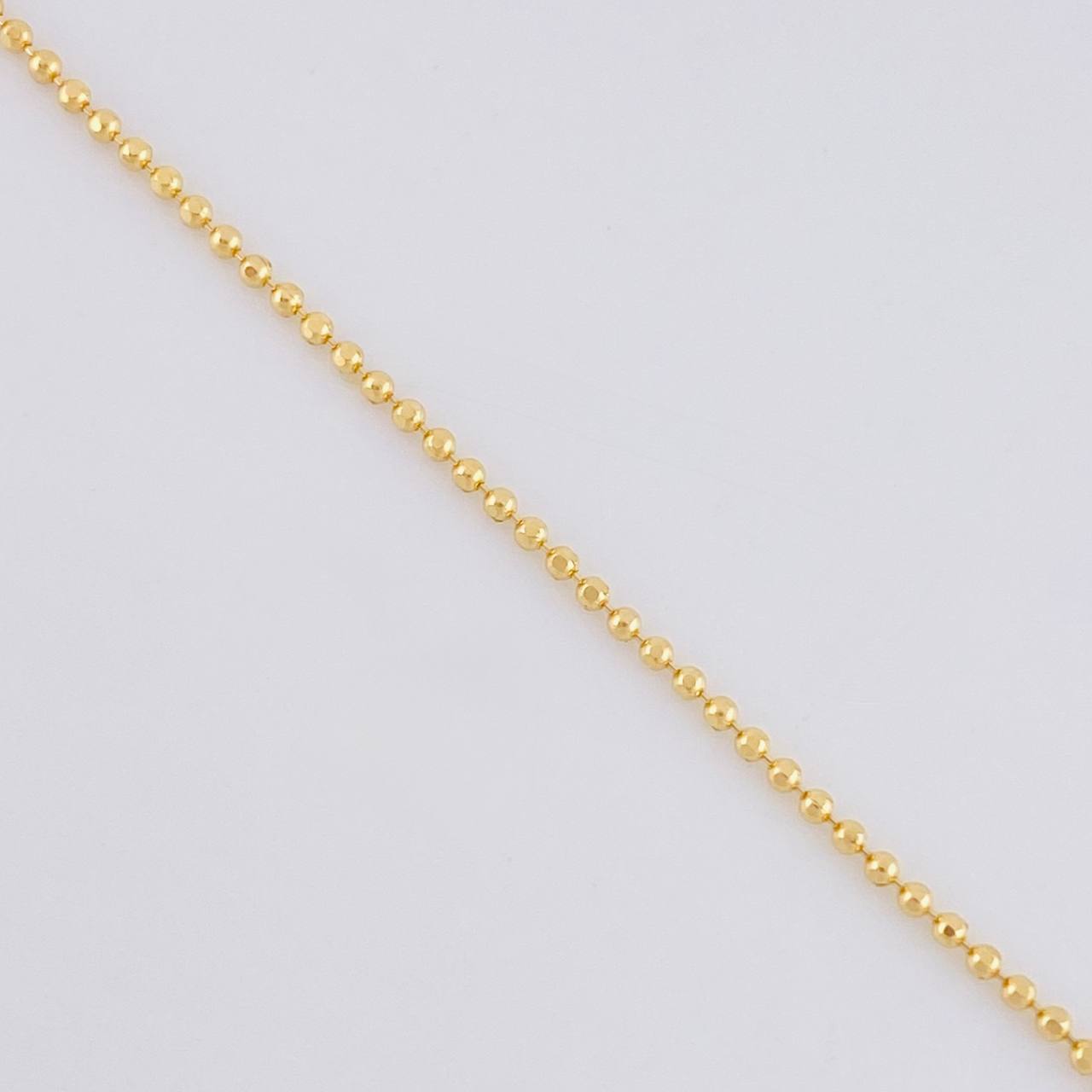 Cadena Militar Diamantada 3.15 g / 50.5 cm / 1.2 mm Oro Amarillo 18K