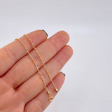 Cadena Militar Diamantada 3.1 g / 50.5 cm / 1.2 mm Oro Amarillo 18K