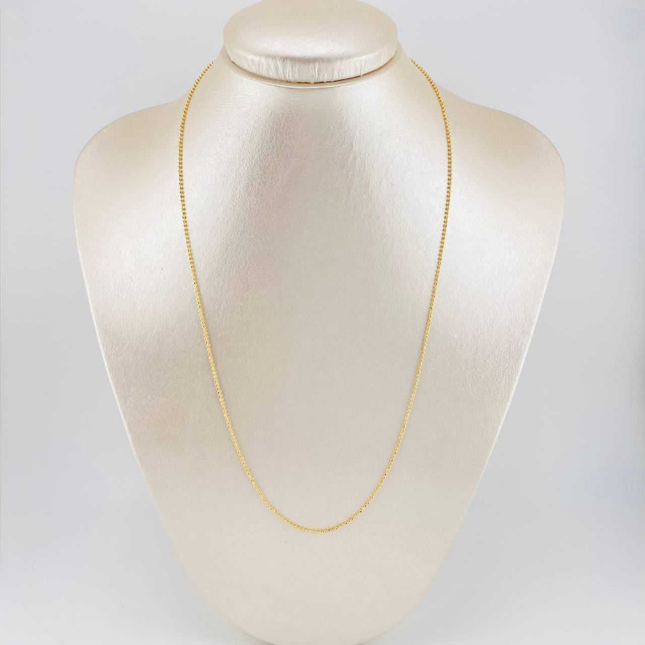Cadena Militar Diamantada 3.1 g / 50.5 cm / 1.2 mm Oro Amarillo 18K
