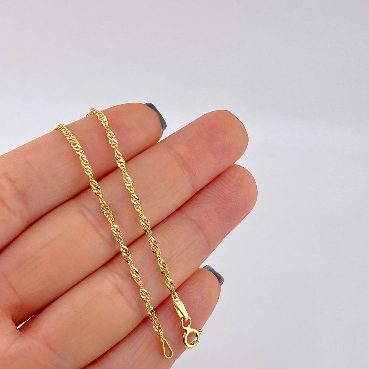 Cadena Singapur 1.6 g / 49.5 cm / 1.8 mm Oro Amarillo 18K